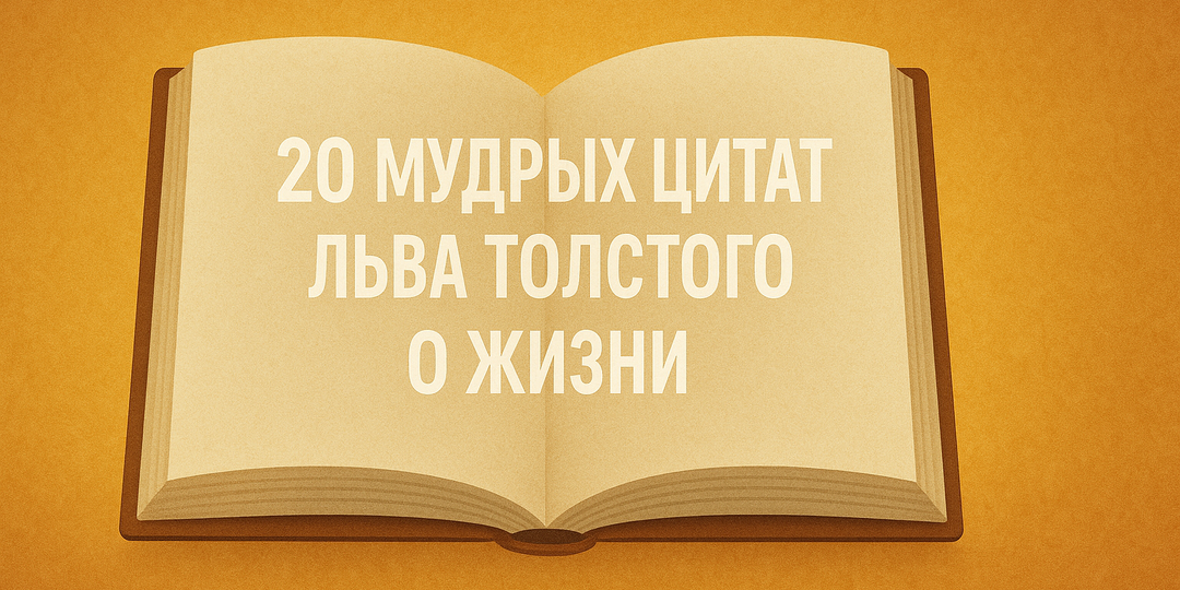 20 мудрых цитат Льва Толстого о жизни