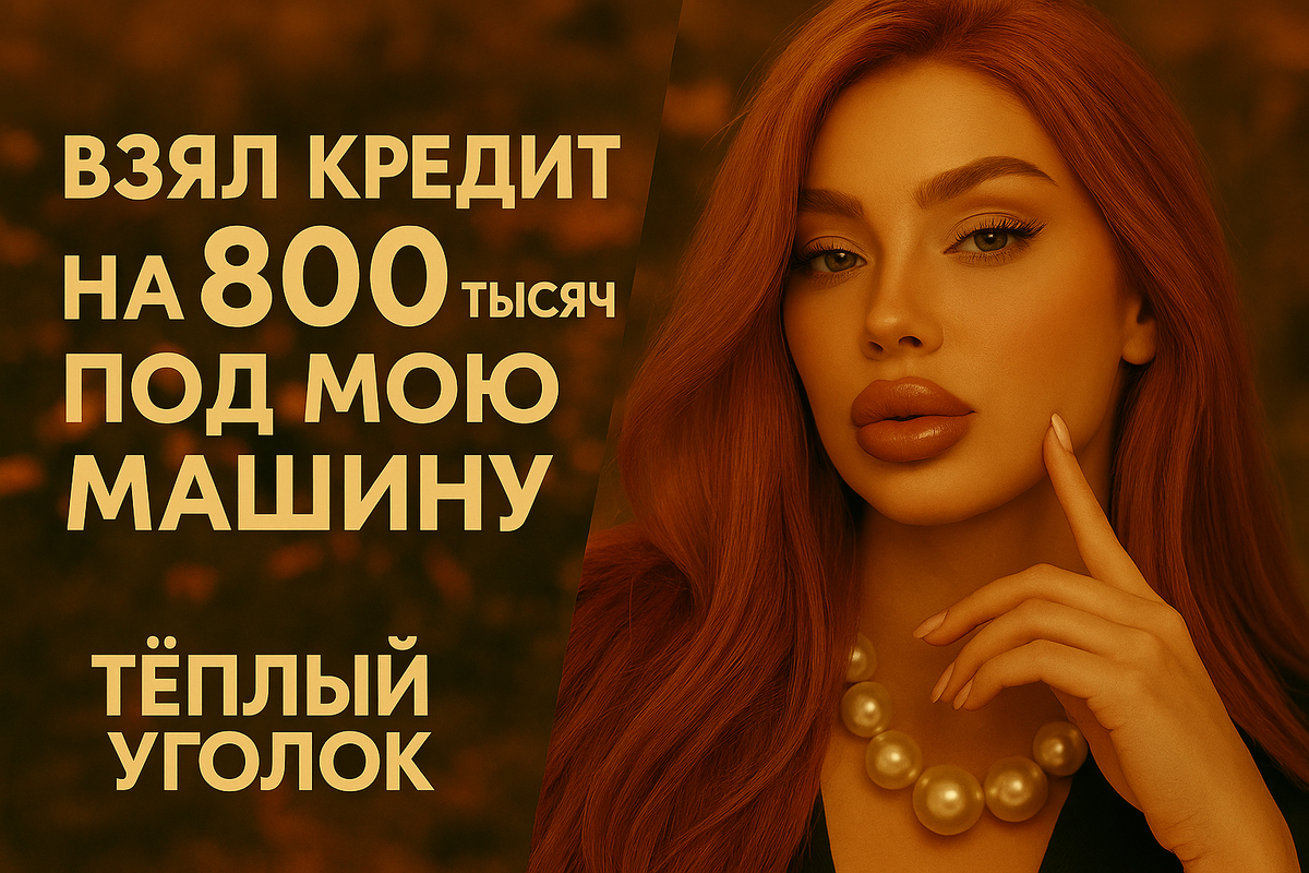 Муж взял кредит на 800 тысяч под мою машину. Узнала случайно через год и поставила ультиматум