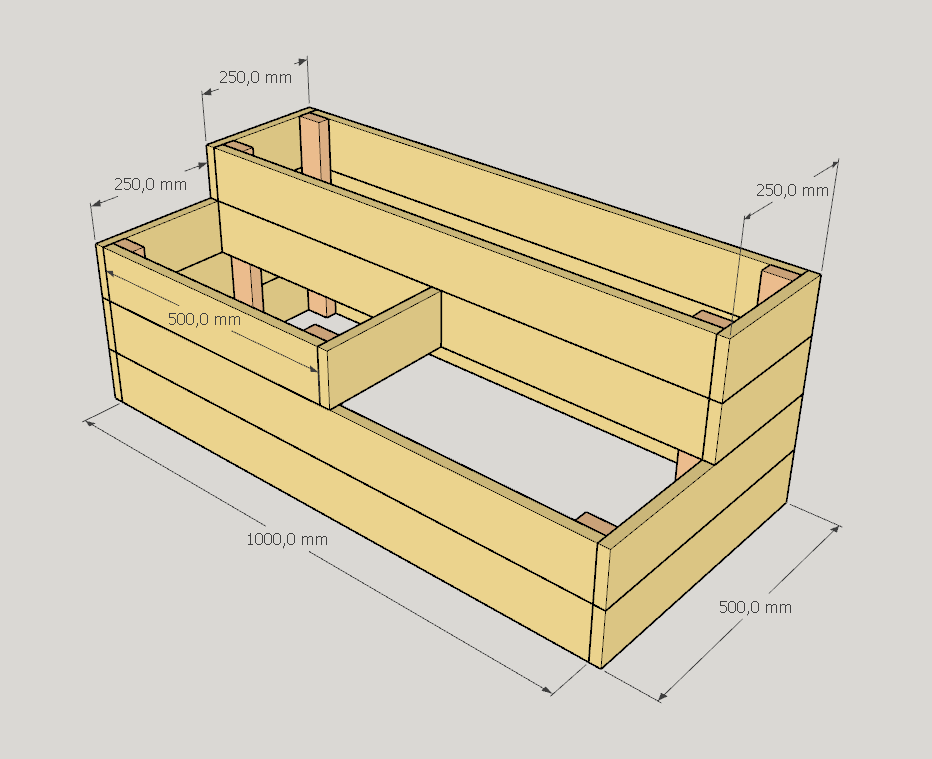 Размеры клумбы 