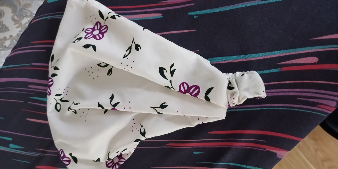 Шью удобную косынку на резинке