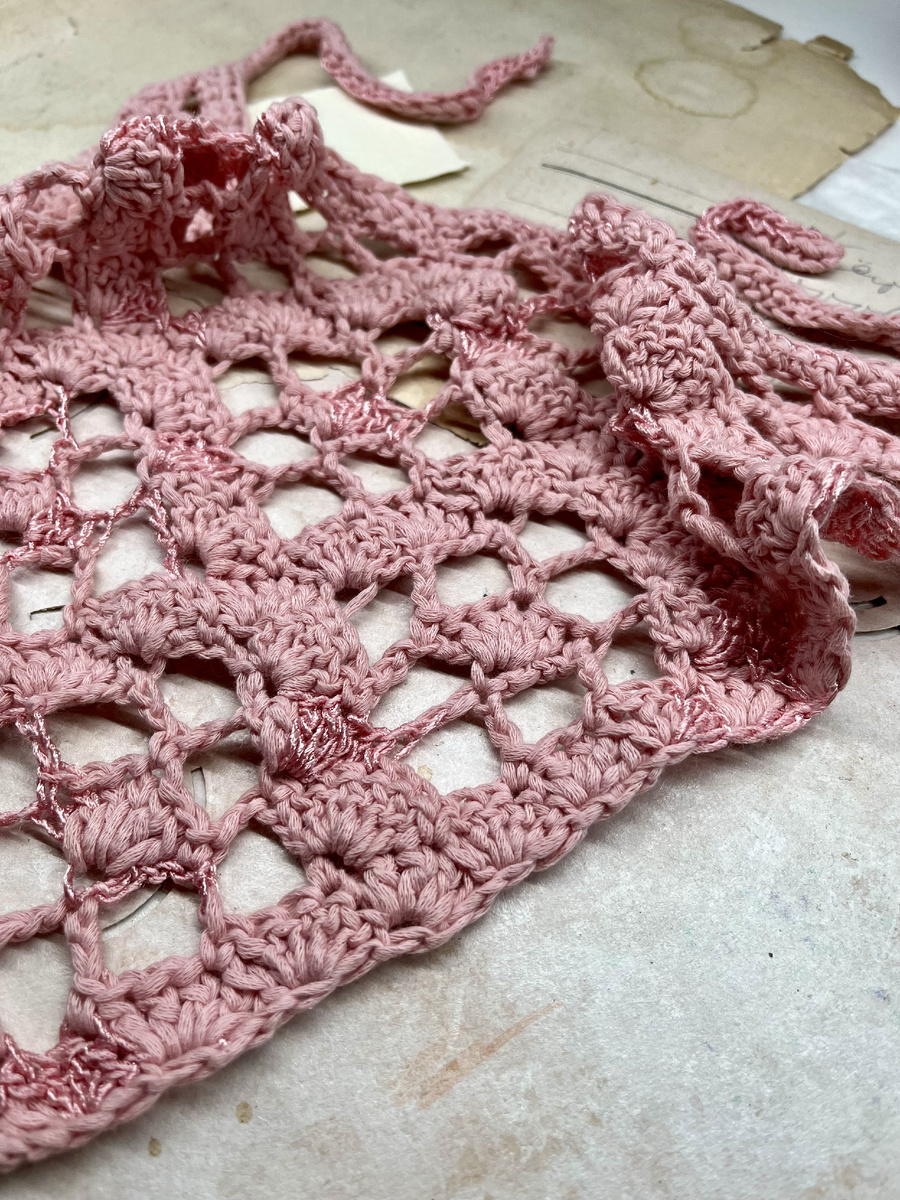 хлопок + вискоза. Розетти люмен + крючок 4 мм