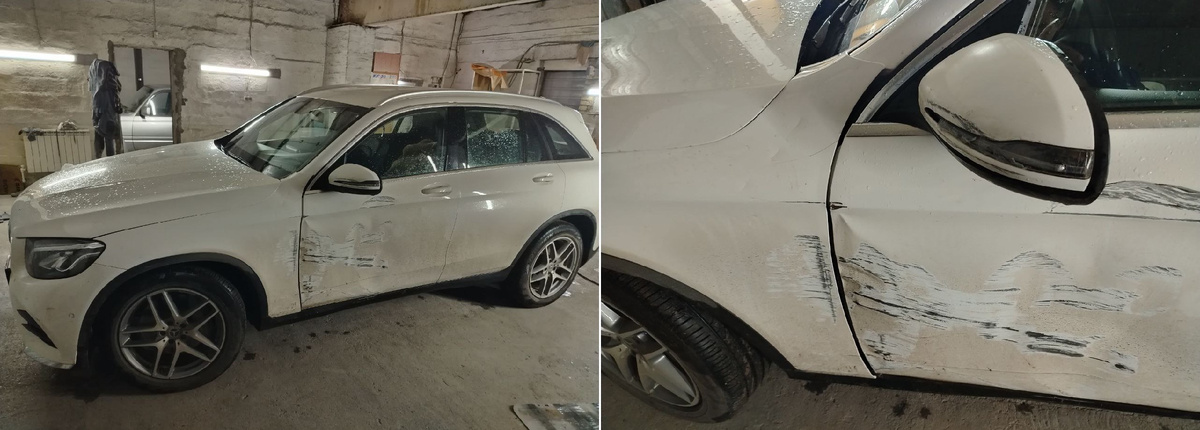 Сильная притертость с левой стороны