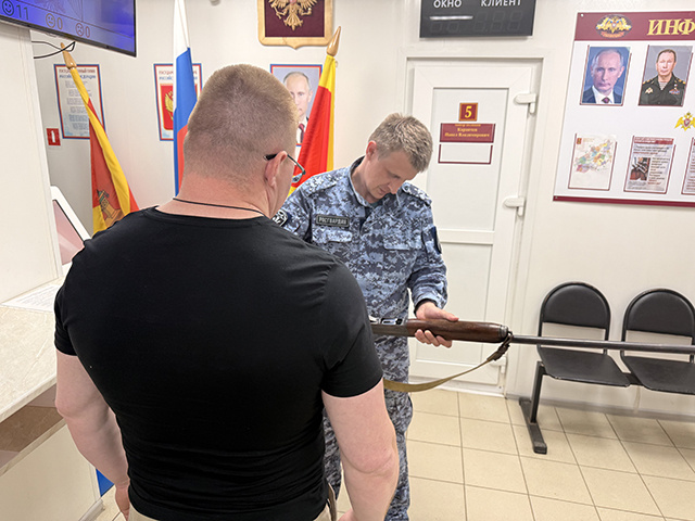 Оборот оружия и боеприпасов под контролем тверской Росгвардии. Цифры за неделю