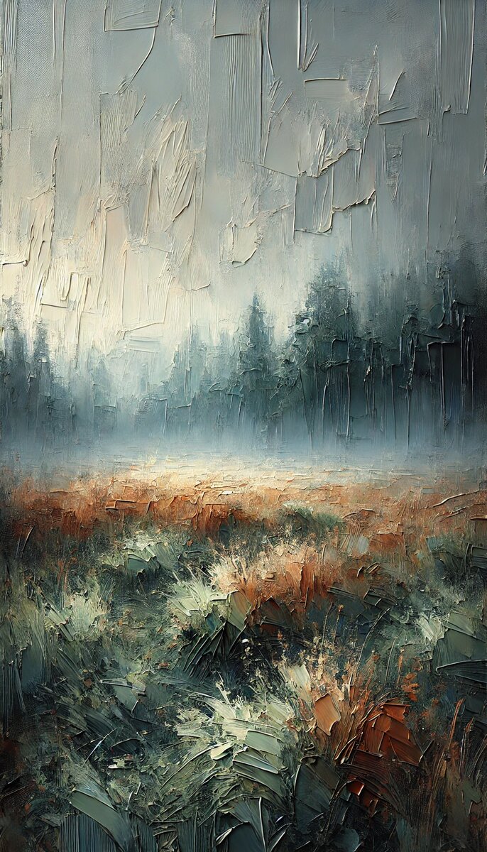 Туманное осеннее утра