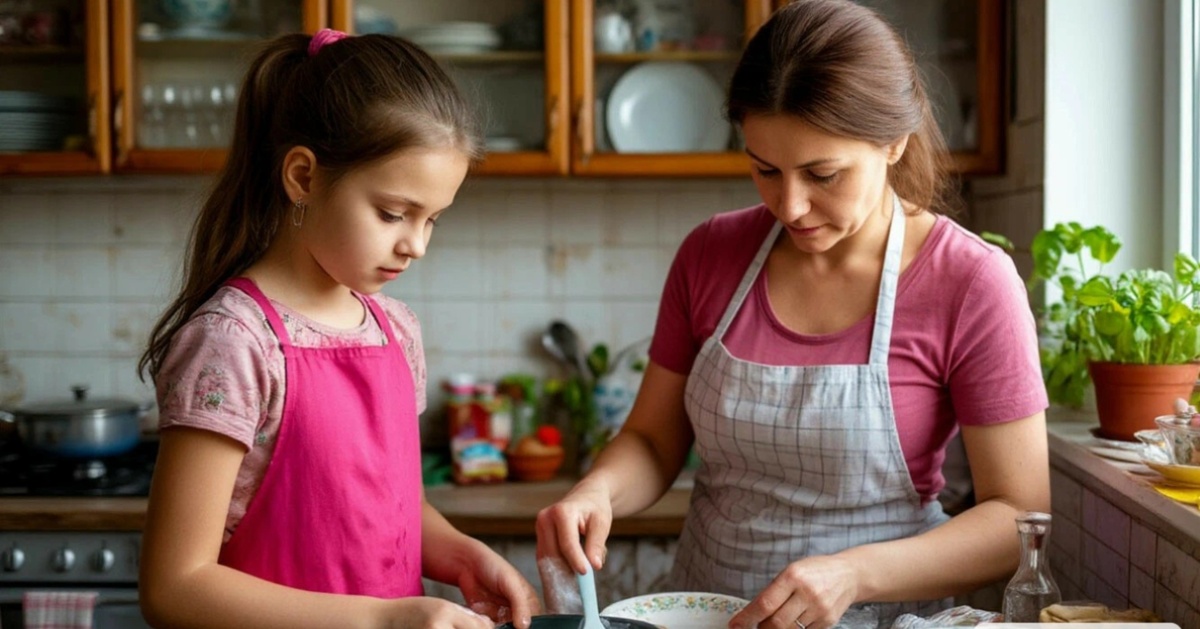Должны ли дети помогать родителям (изображение Шедеврум)