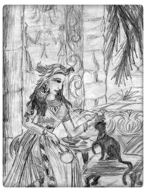 Исида и кошка