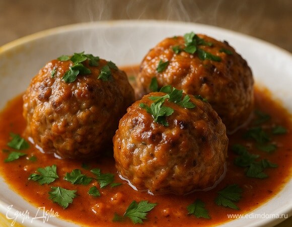 Тефтели с томатной подливкой