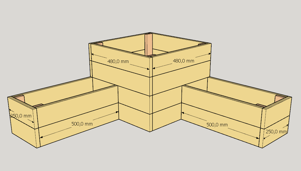 Вид спереди - размеры