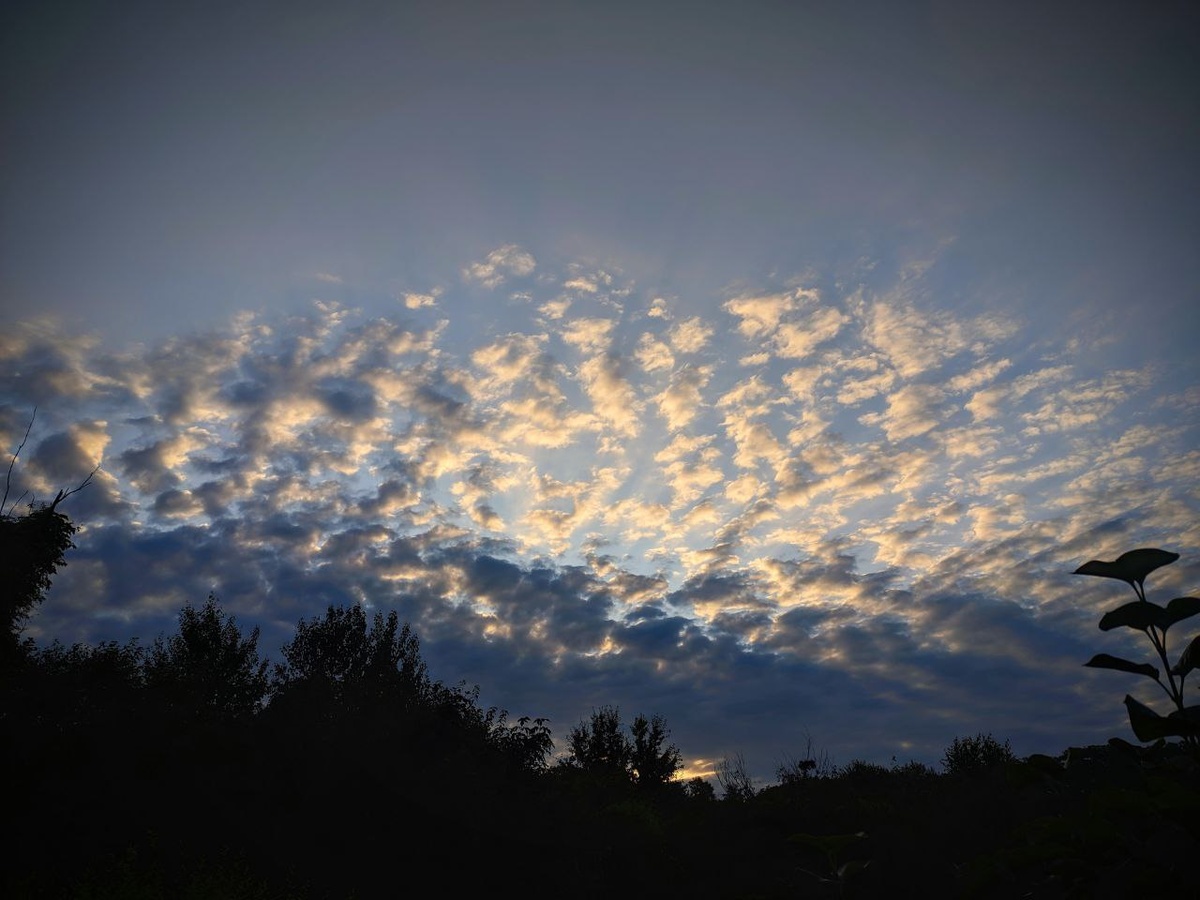 Июльский восход волнца в 6:30