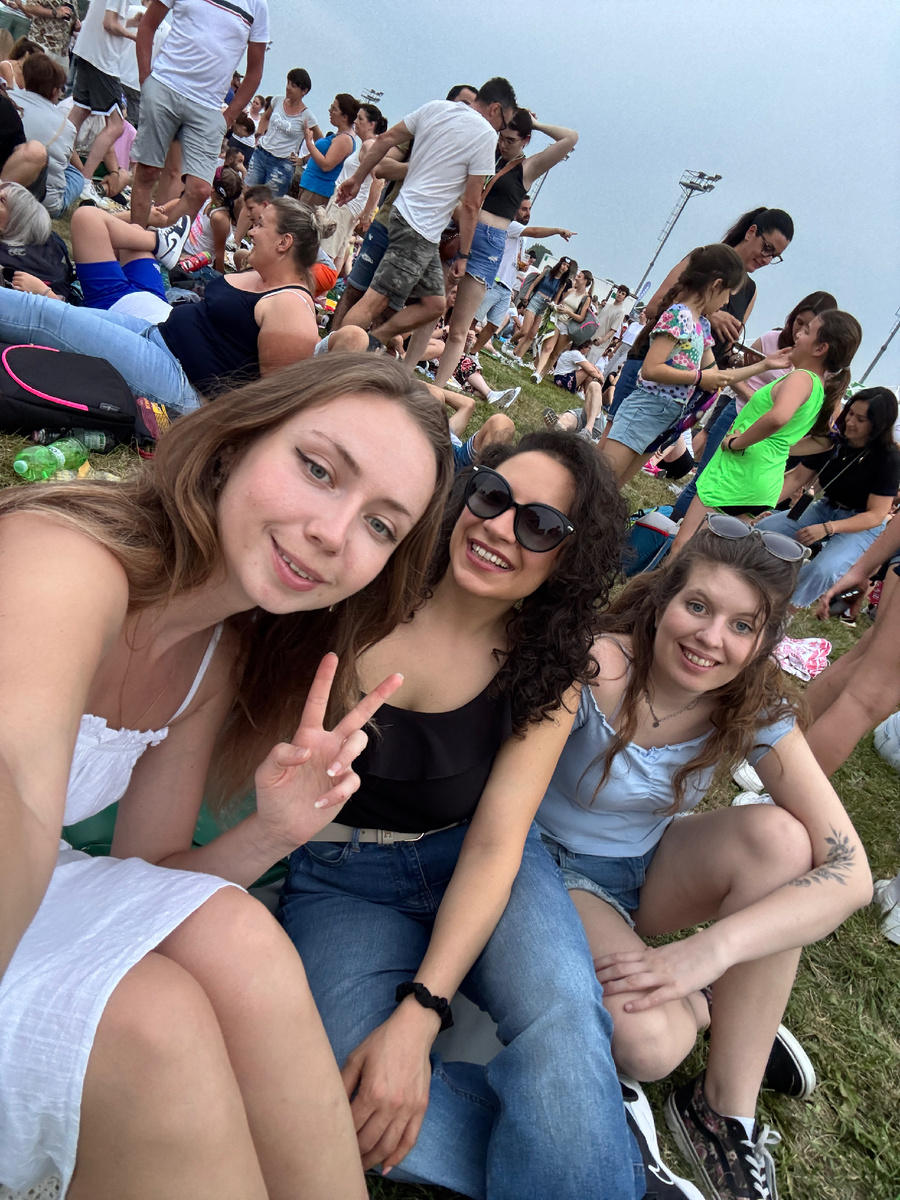 На концерте в Тревизо в прошлом месяце 