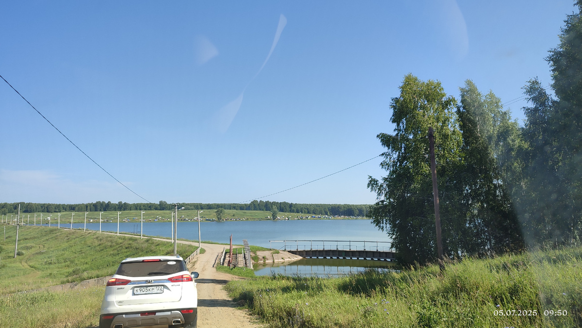 Въезд на водохранилище