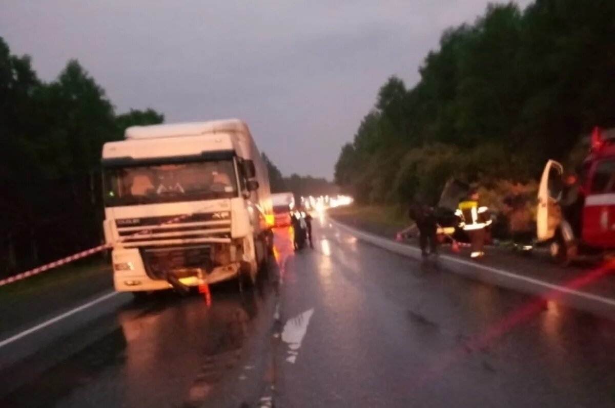    Водитель ВАЗ погиб в ДТП с грузовиком на трассе М-5 в Челябинской области
