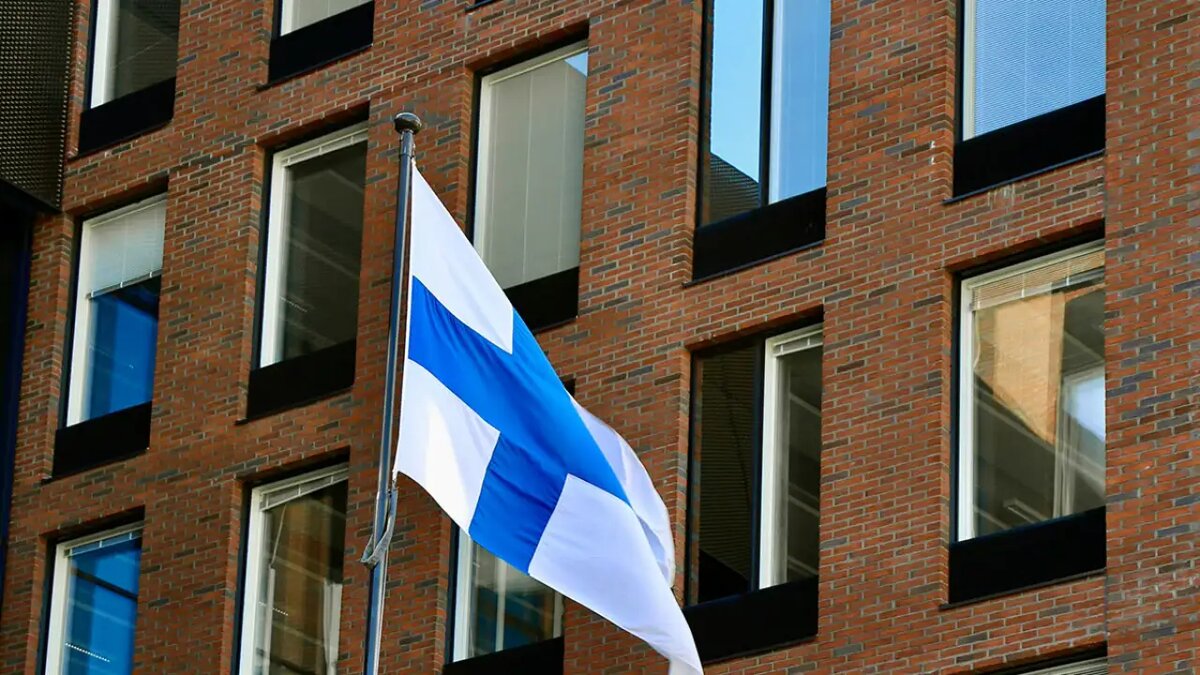    Флаг Финляндии.