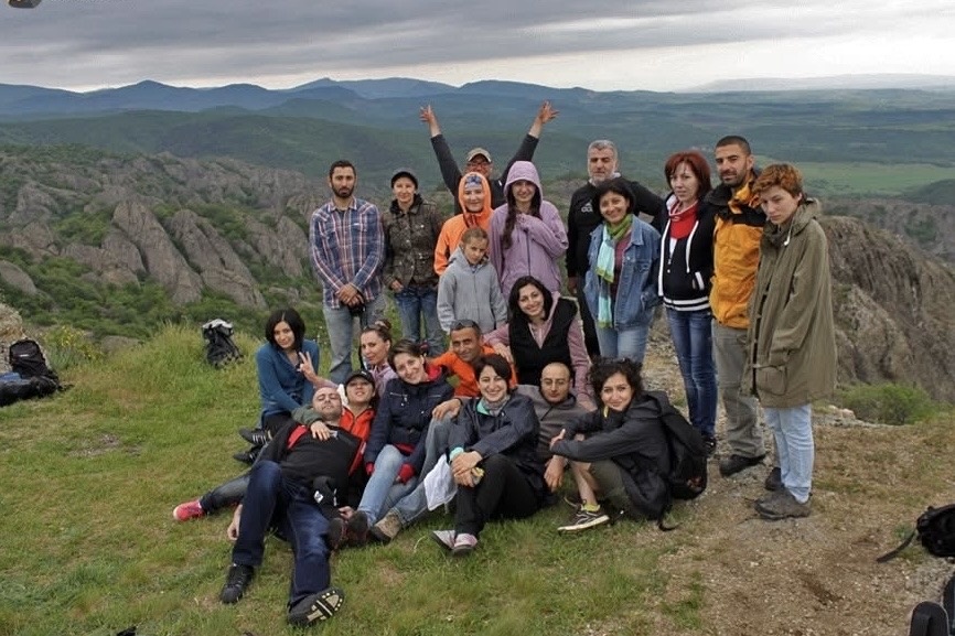 Группа походников из Армении в Грузии