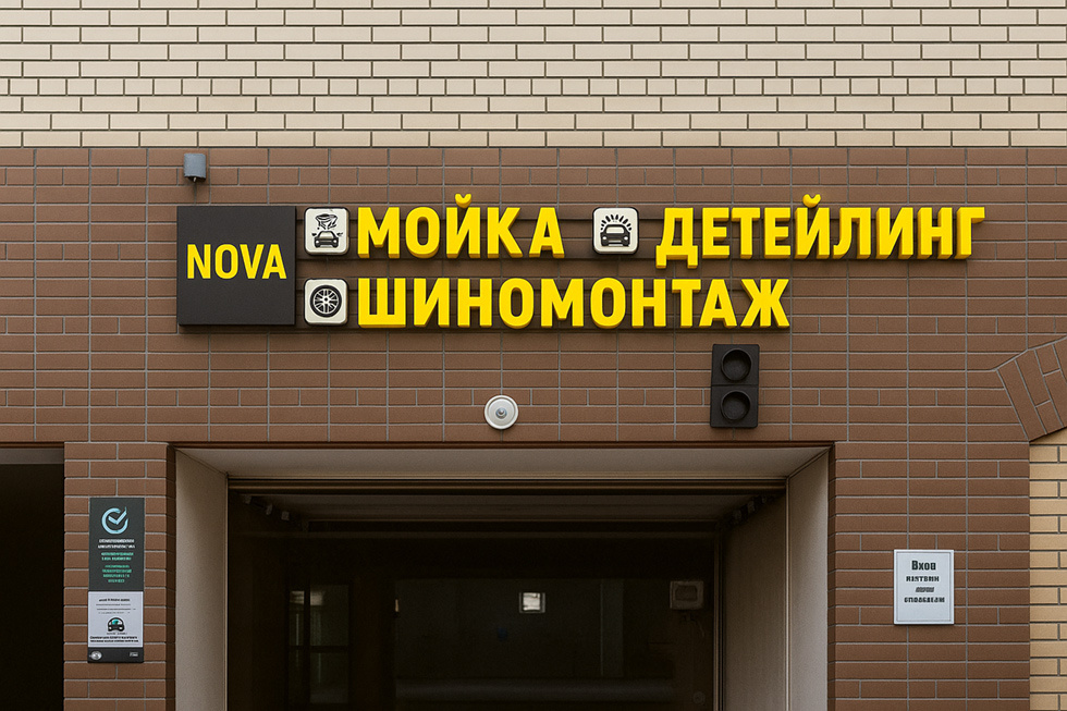 Вывеска под ключ - производство и монтаж