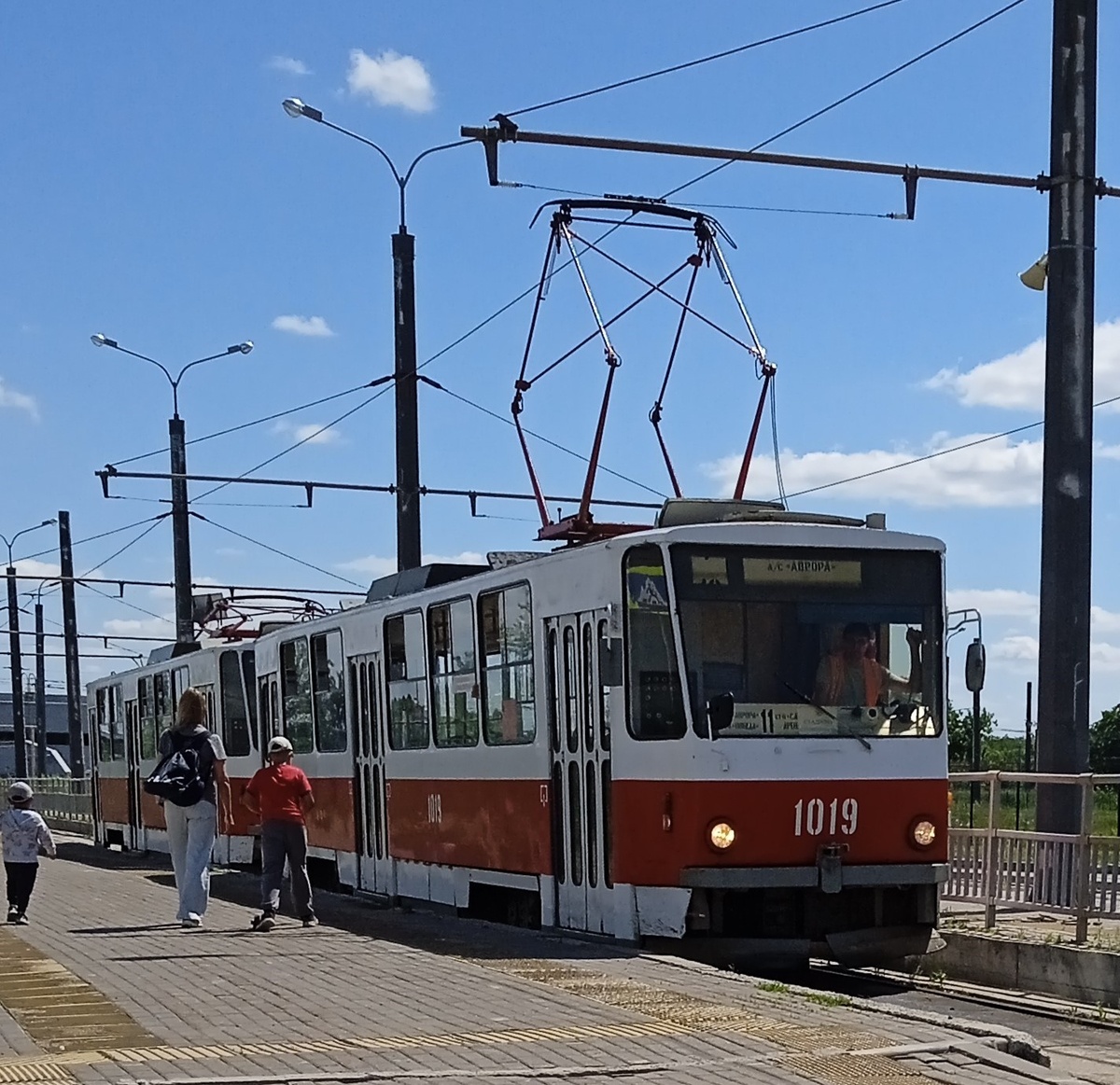 Самара, трамвайное кольцо "Стадион Самара Арена". Фото автора