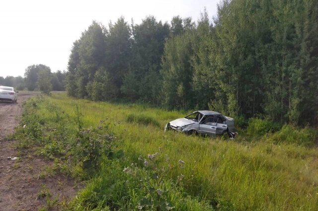    Подросток съехал в кювет, машина опрокинулась Фото: ГУ МВД по Красноярскому краю