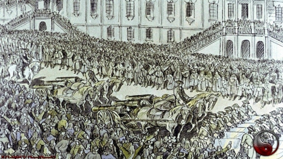 Празднование победы при Гангуте. Петербург. Сентябрь  1714 года