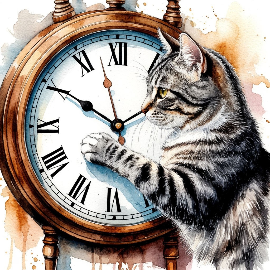 Кот и время.