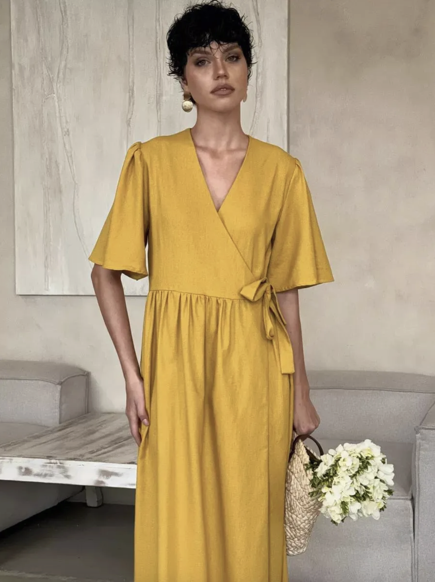 Платье на запах на Wildberries