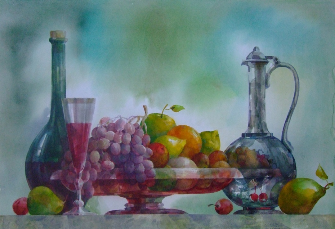 Сергей Галета..Праздничек бумага акварель 50х75 см. 2012г.