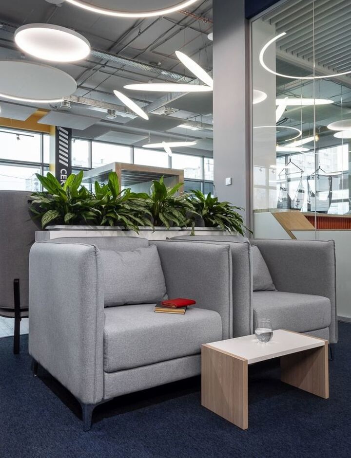 Коллекция ГРАФИТ в интерьере коворкинга "Территория бизнеса", г. Челябинск