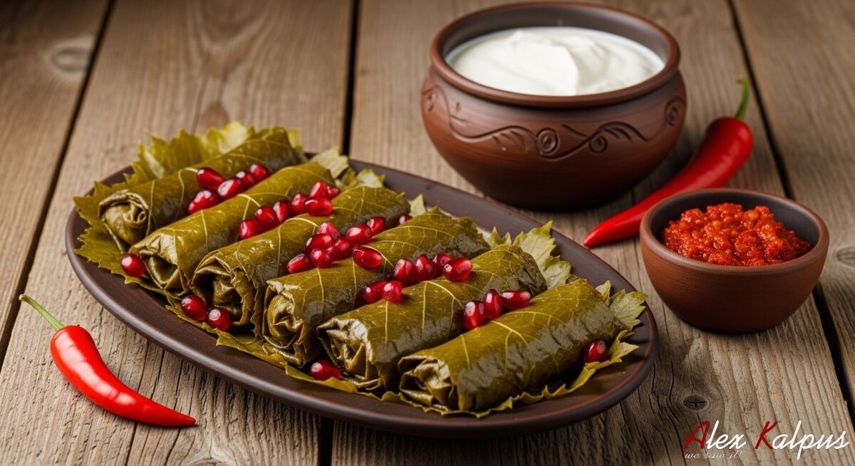 Пошаговый рецепт толма из виноградных листьев