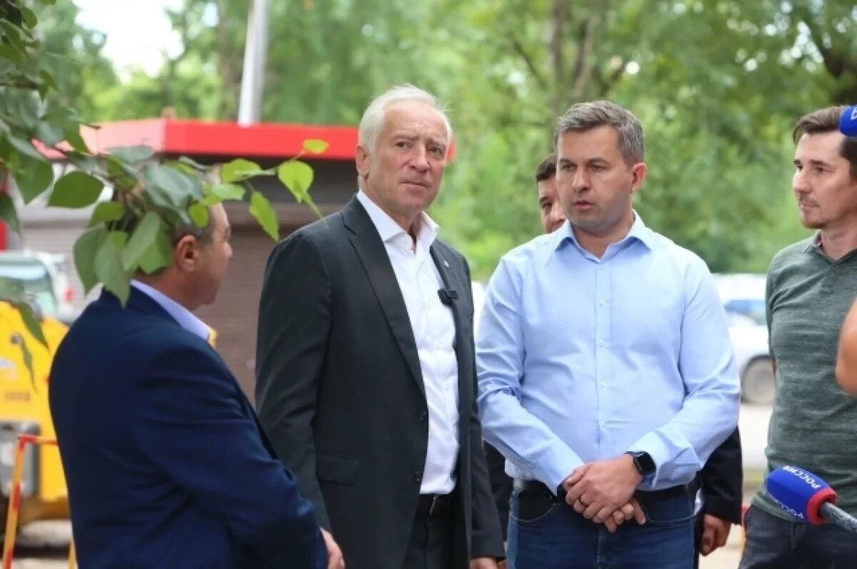    Владимир Мазур проверил ход ремонта дороги в Ленинском районе Томска