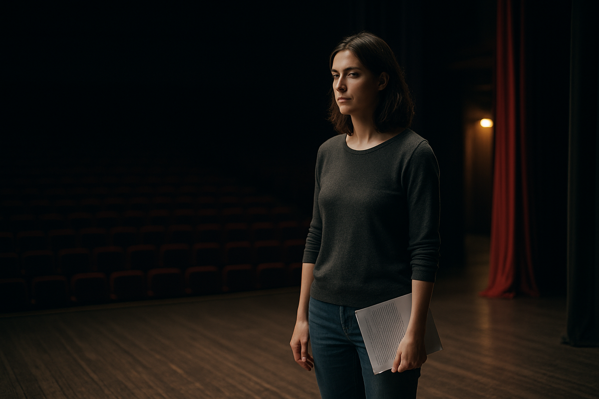 Вечером она осталась одна в гримёрной.