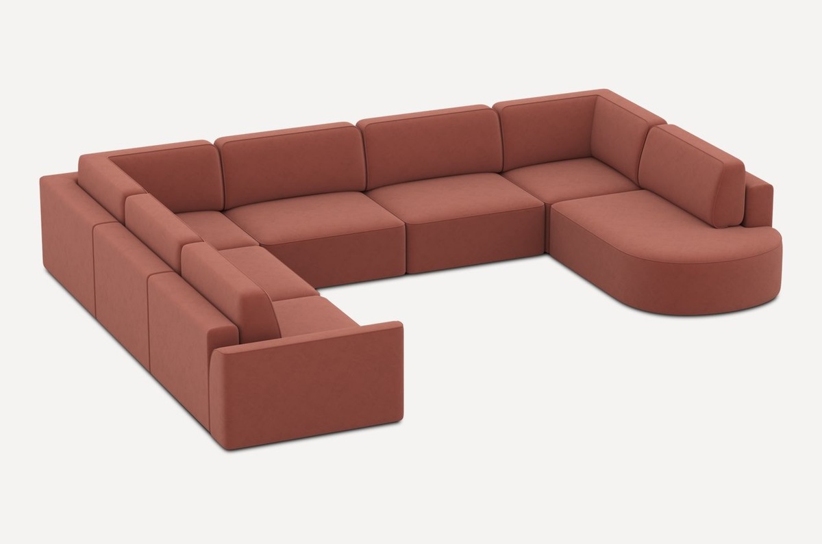 Диван модульный Спейс-М 6 Velvet Terra бренда divan.ru