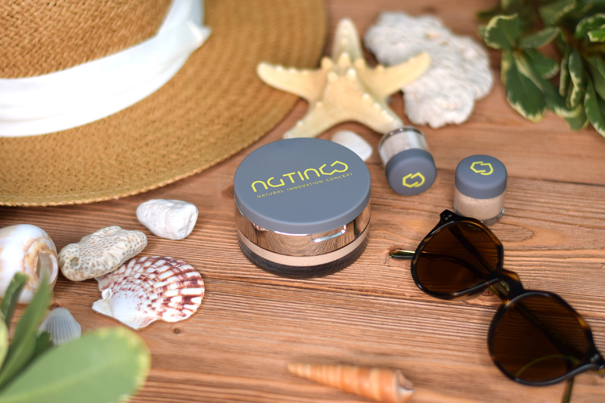 Минеральная пудра-космецевтик Natinco, полноразмерный формат и миниатюра