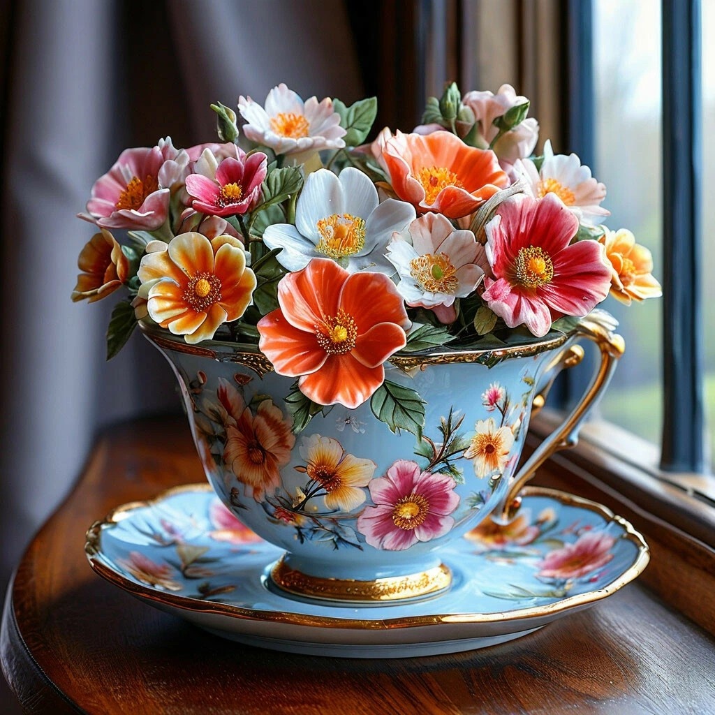 Летом не бывает слишком много цветов :)