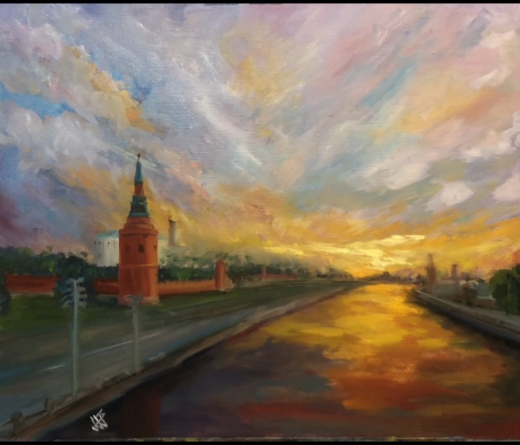 «Москва» Холст 50*60,масло, 2025г.