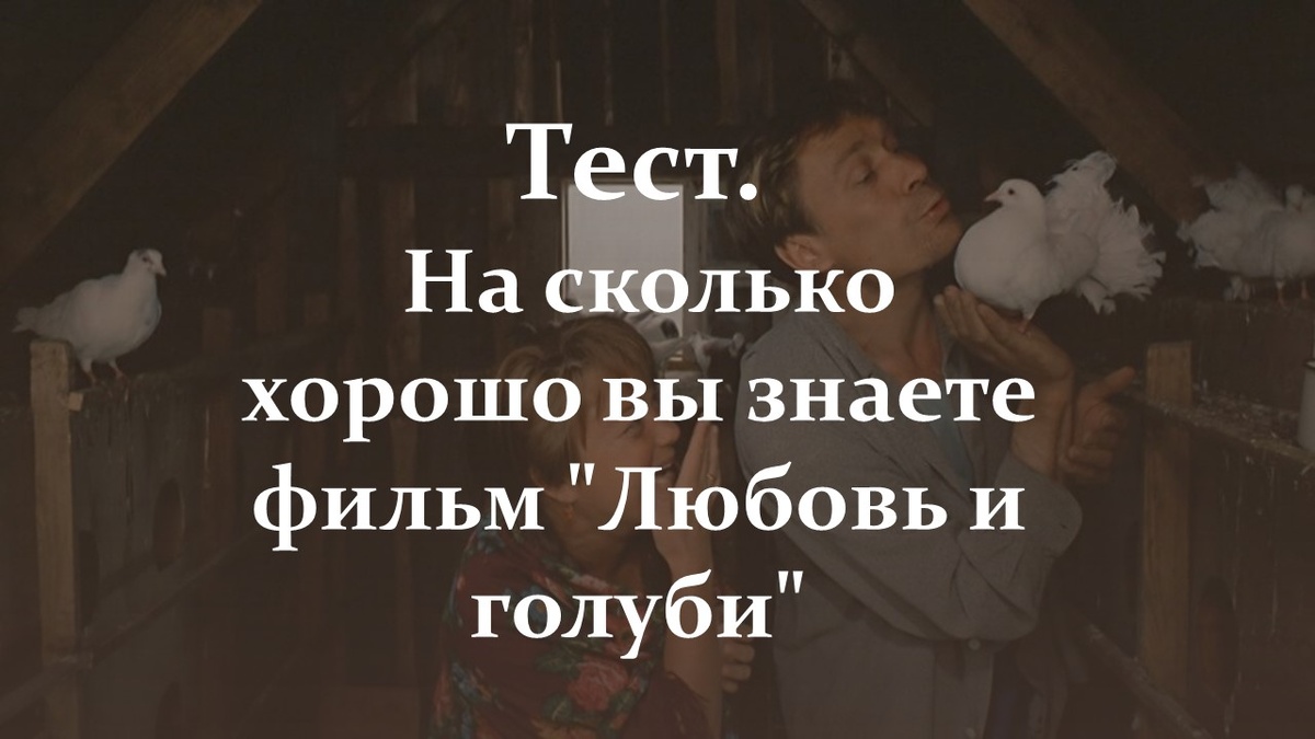 Кадр из фильма "Любовь и голуби". Яндекс картинки