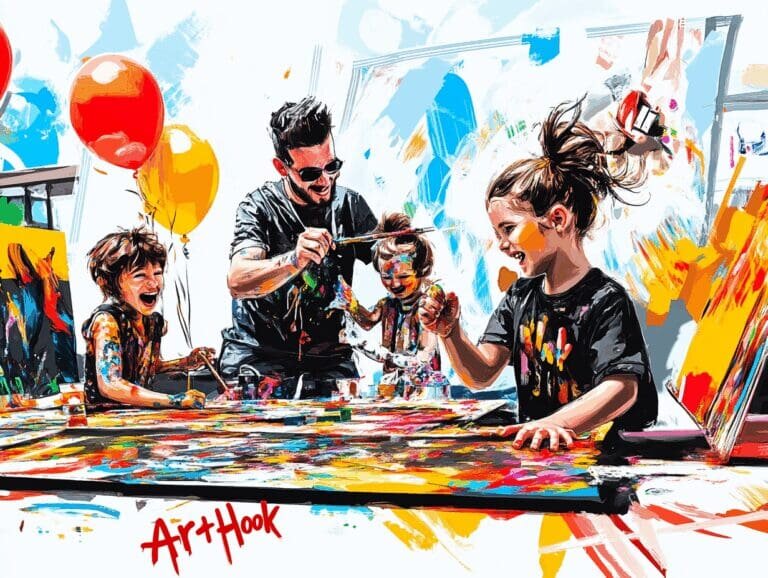    Художник на детский праздник: как создать незабываемый арт-фестиваль для вашего ребенка Art-Hook.Ru