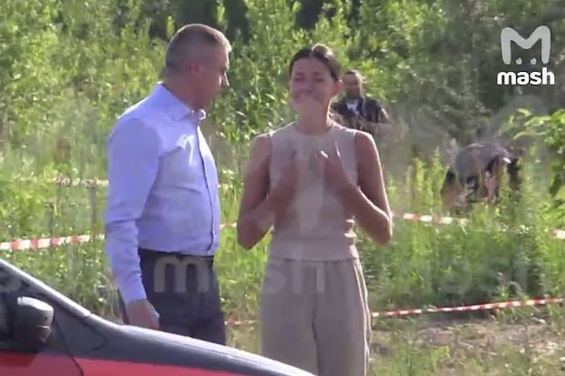    Полина Копылова (справа). Кадр: Telegram-канал Mash