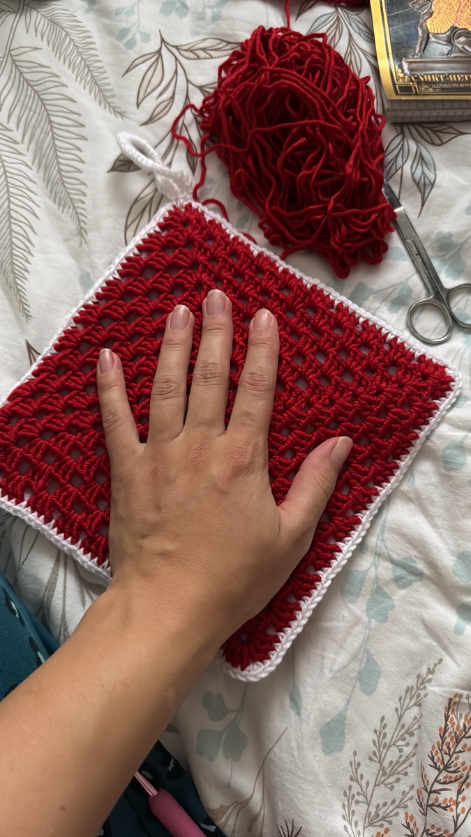 Прихватка крючком автор Ольга Кисцева