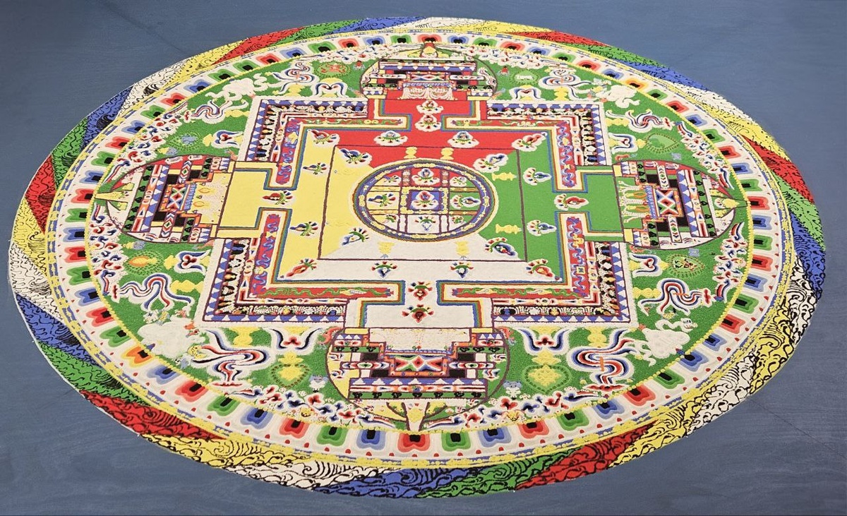 Мандалу Гухьясамаджи создавали на протяжении 9 дней