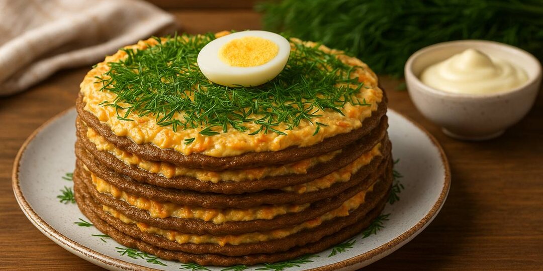 Нежный и сытный: печёночный торт, который просят на каждый праздник