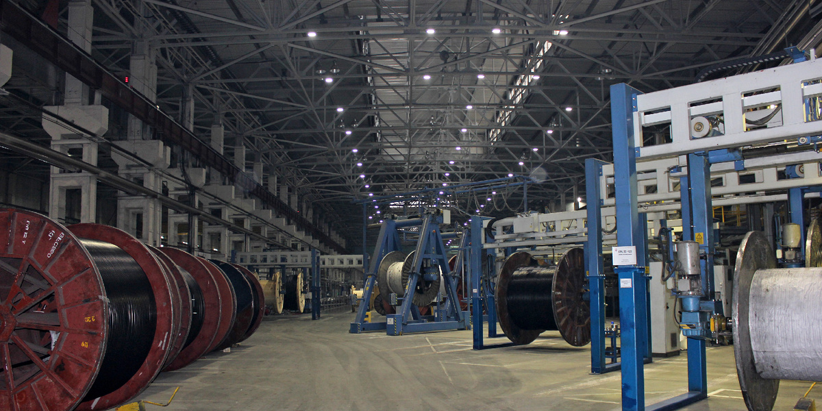 Производство кабелей с СПЭ-изоляцией – одно из самых современных подразделений завода