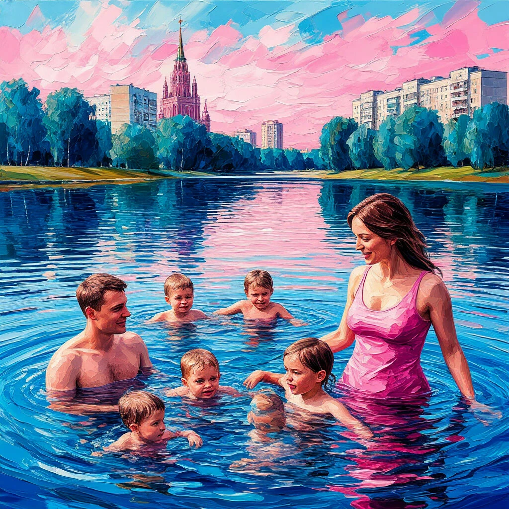 Купание в Москве