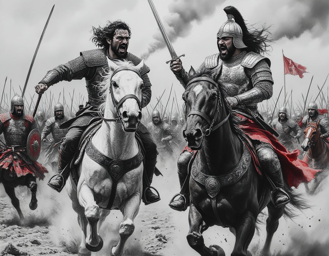  В разгар битвы Осман прорывается к вражескому полководцу Филарету для решающего поединка