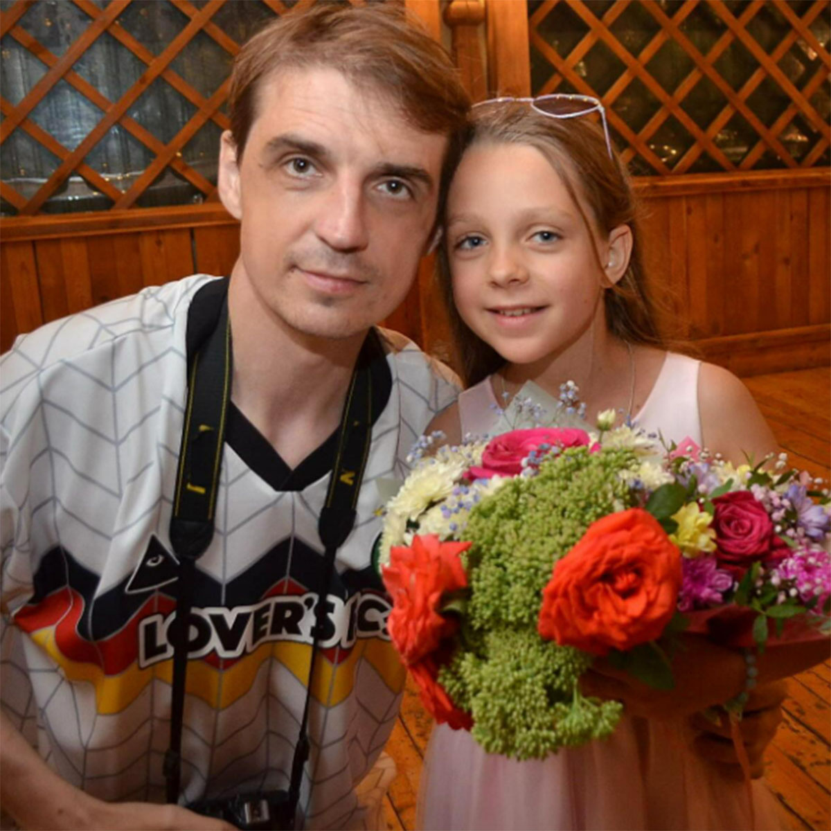 Сергей Адоевцев с дочкой Лизой. Фото: соцсети Сергея Адоевцева