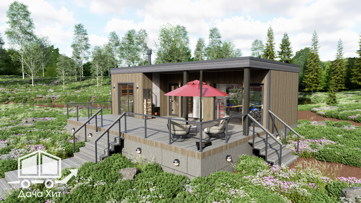 Модульные бани от Дача Хит Москва и МО "Паприка 81"