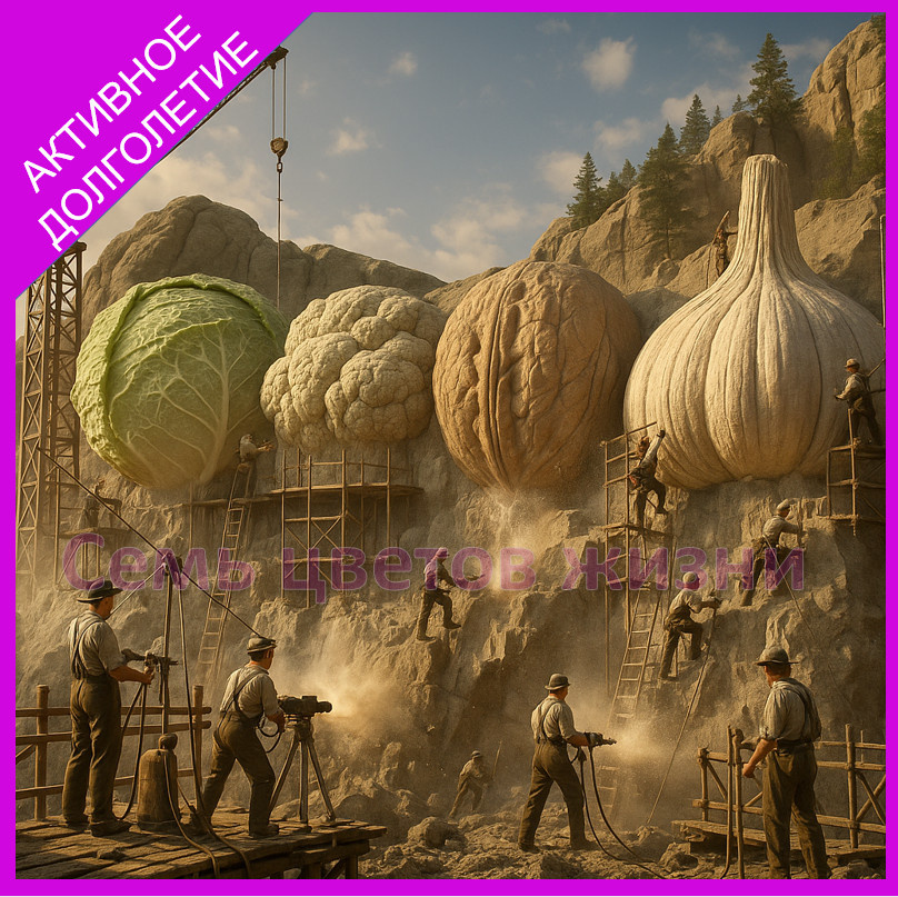 Кулинарный Рашмор: овощи, достойные монумента. Капуста, чеснок и цветная сила — высеченные в скале герои здоровья.