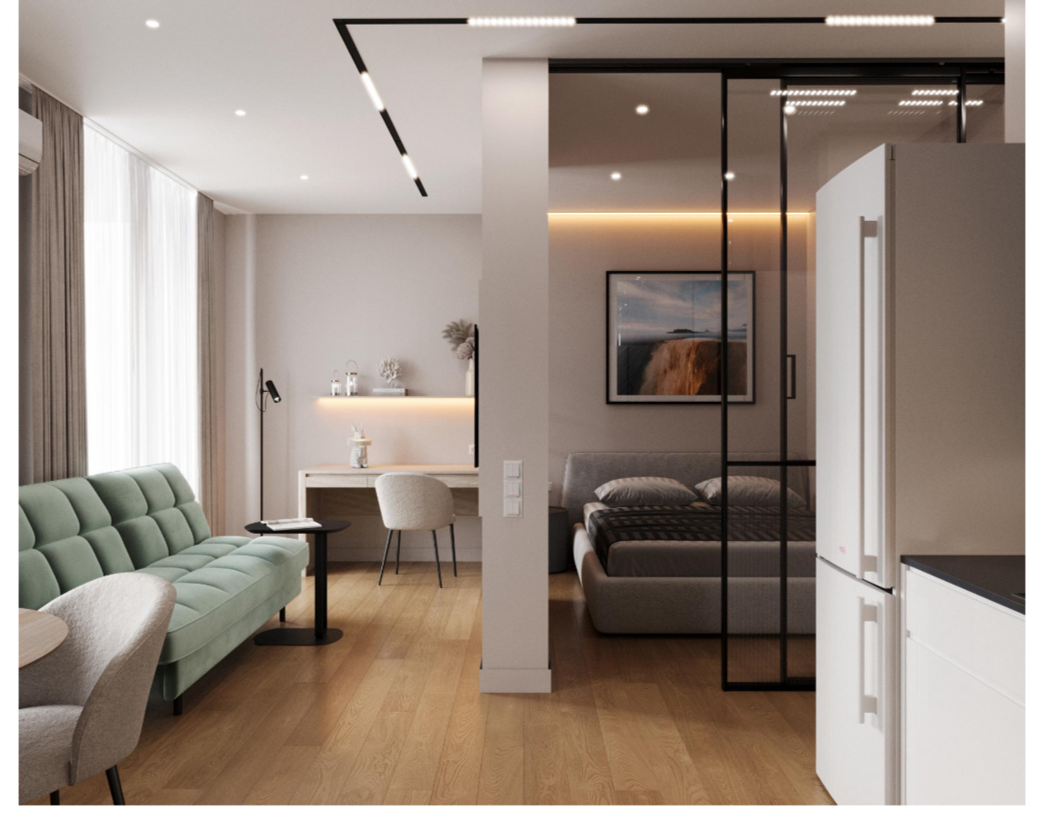 3д визуализация для квартиры под аренду для туристов. 