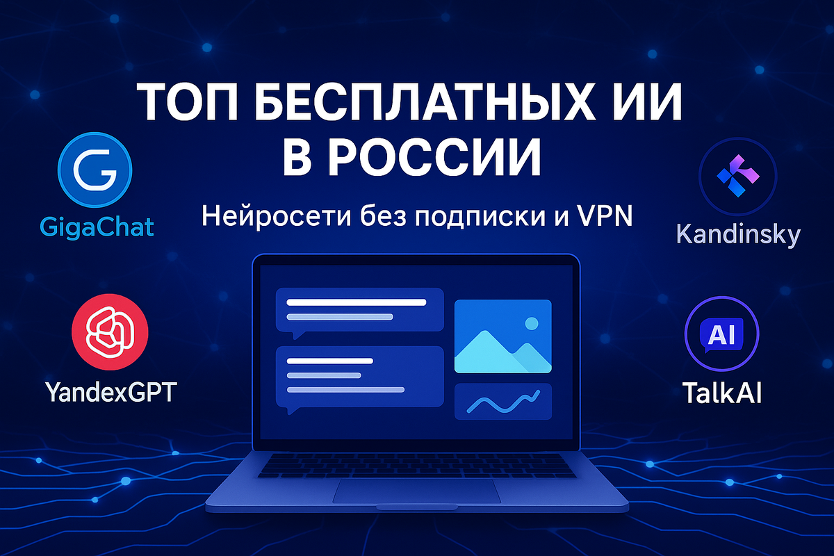 ТОП-5 бесплатных ИИ, которые работают в России без VPN и подписки