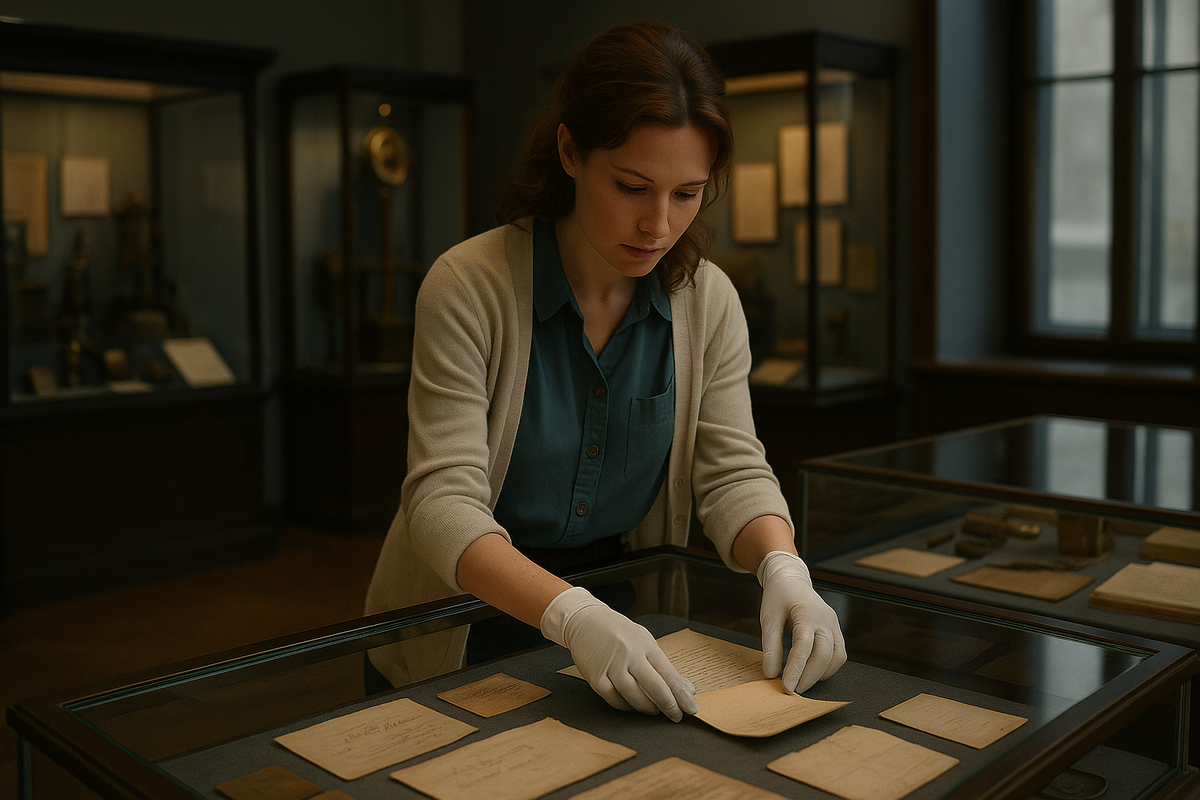 Лена знала каждую витрину, каждый экспонат 