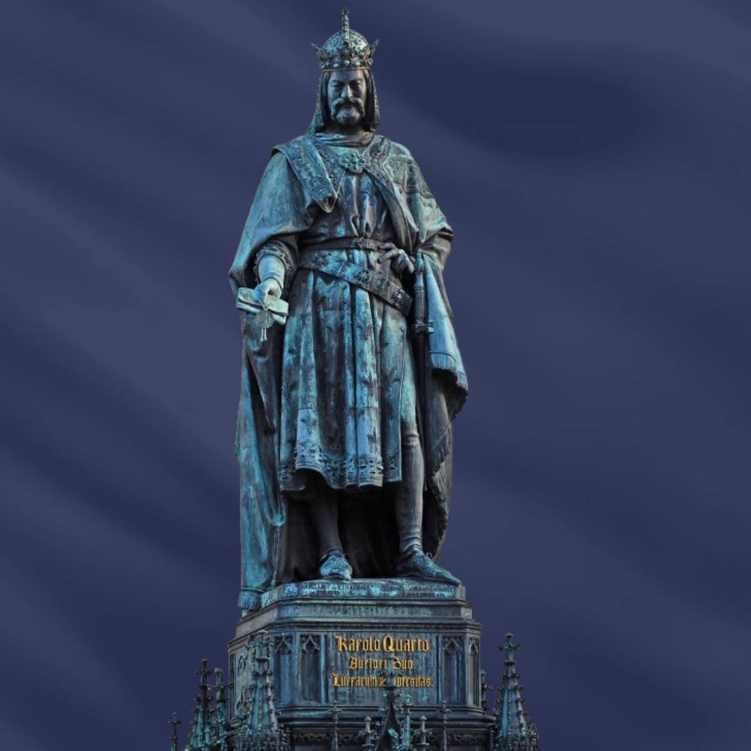Памятник Карлу IV на Кржижовницкой площади в Праге