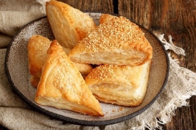    слойки с курицей и тыквой